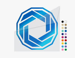 Enfärgade väggklistermärken