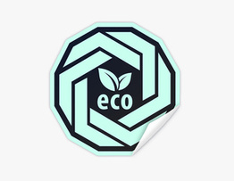 Eco pappersklistermärken